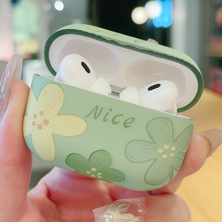 Oil Painting Floral Matte Earphones Protective Case, For AirPods 4, For AirPods Pro 2, For AirPod...