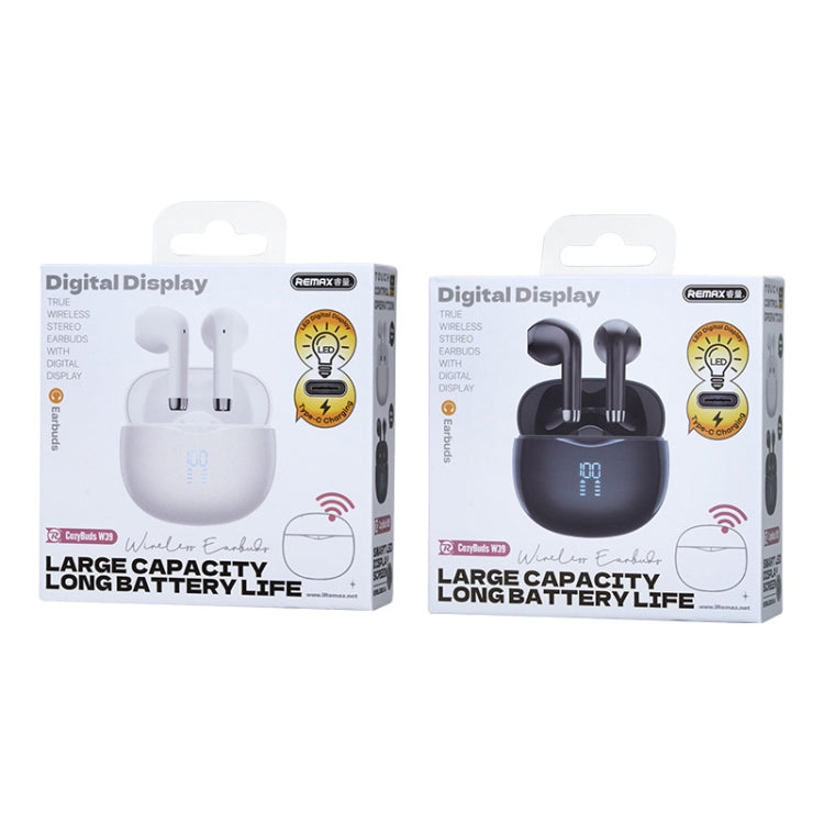 REMAX W39 Stereo Digital Display Wireless Bluetooth Earphone