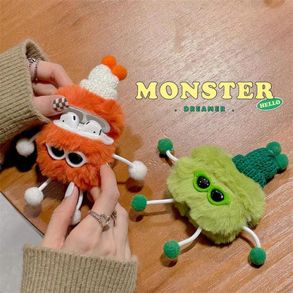 Plush Sunglasses Monster Bluetooth Earphone Protective Case, For AirPods Pro 2, For AirPods 3����...