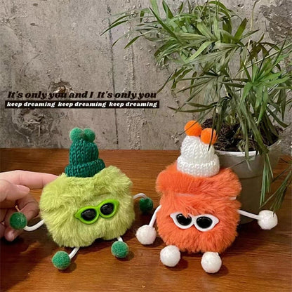 Plush Sunglasses Monster Bluetooth Earphone Protective Case, For AirPods Pro 2, For AirPods 3����...