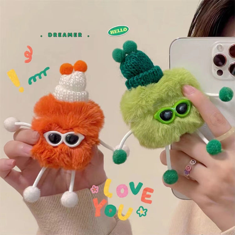 Plush Sunglasses Monster Bluetooth Earphone Protective Case, For AirPods Pro 2, For AirPods 3����...