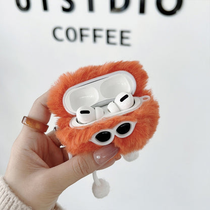 Plush Sunglasses Monster Bluetooth Earphone Protective Case, For AirPods Pro 2, For AirPods 3����...