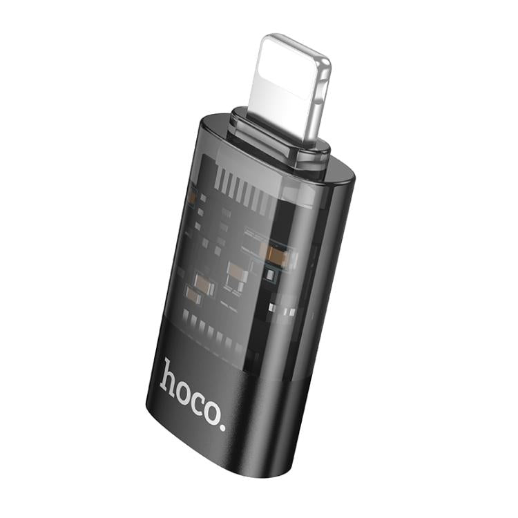 hoco UA36A 8 Pin Male to USB-C / Type-C Female OTG Transparent Adapter���������������������������...