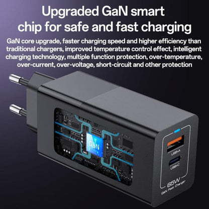 Yesido YC73 65W USB and USB-C / Type-C Dual Port GaN Fast Charger Set