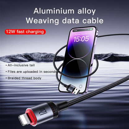 Yesido CA130L 12W 2.4A USB to 8 Pin Charging Data Cable, Length: 2m
