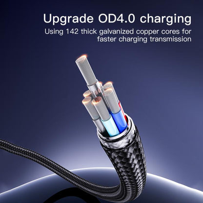 Yesido CA130L 12W 2.4A USB to 8 Pin Charging Data Cable, Length: 2m
