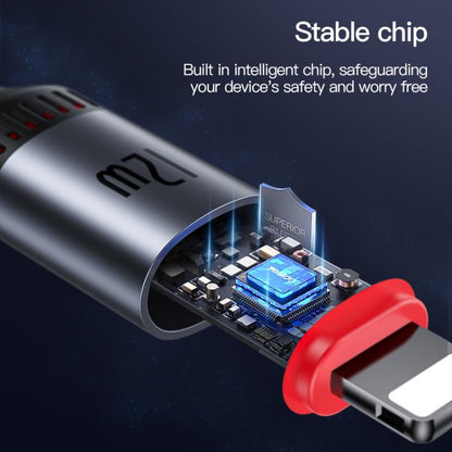 Yesido CA130L 12W 2.4A USB to 8 Pin Charging Data Cable, Length: 2m