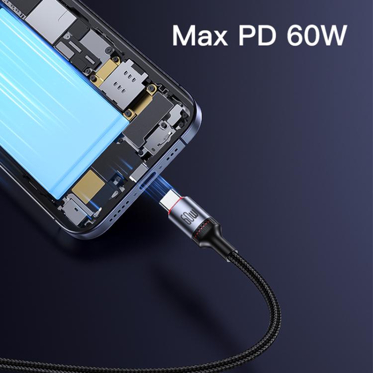 Yesido CA181 PD60W 3A USB-C / Type-C to USB-C / Type-C Charging Data Cable, Length: 1.2m
