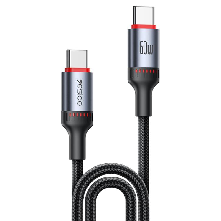Yesido CA183 PD60W 3A USB-C / Type-C to USB-C / Type-C Charging Data Cable, Length: 2m