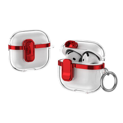 Electroplating Transparent Wireless Earphones Case with Security Lock
