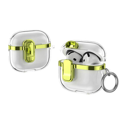 Electroplating Transparent Wireless Earphones Case with Security Lock, For AirPods 4�������������...
