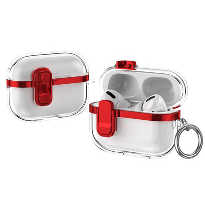 Electroplating Transparent Wireless Earphones Case with Security Lock, For AirPods 4�������������...