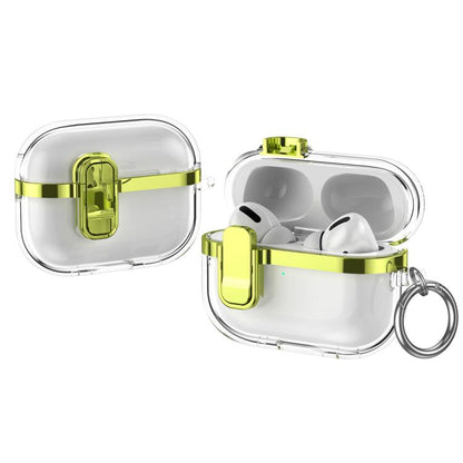 Electroplating Transparent Wireless Earphones Case with Security Lock, For AirPods 4�������������...