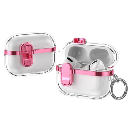 Electroplating Transparent Wireless Earphones Case with Security Lock, For AirPods 4�������������...