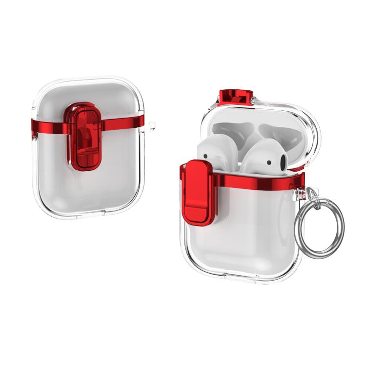 Electroplating Transparent Wireless Earphones Case with Security Lock, For AirPods 4�������������...