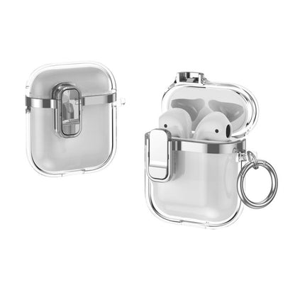Electroplating Transparent Wireless Earphones Case with Security Lock, For AirPods 4�������������...