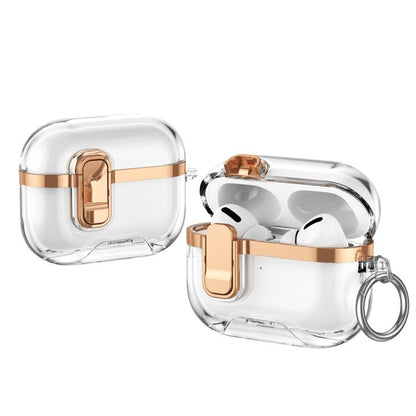 Electroplating Transparent Wireless Earphones Case with Security Lock