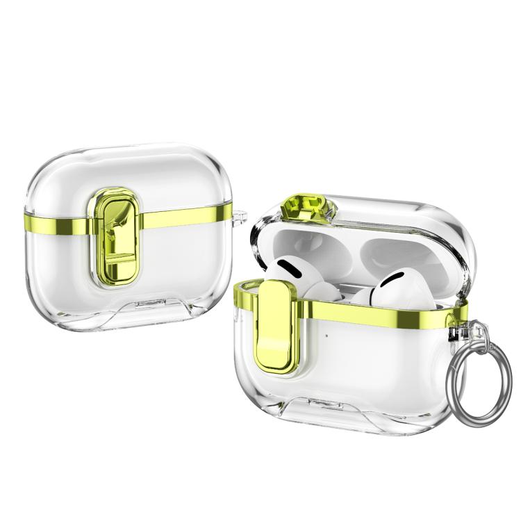 Electroplating Transparent Wireless Earphones Case with Security Lock