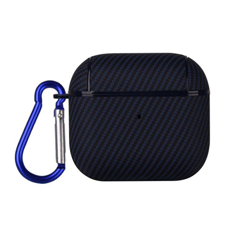 Carbon Fibre Texture PU Earbuds Box PC Case with Hook, For AirPods 4, For AirPods Pro 2����������...