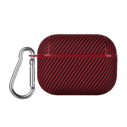 Carbon Fibre Texture PU Earbuds Box PC Case with Hook, For AirPods 4, For AirPods Pro 2����������...