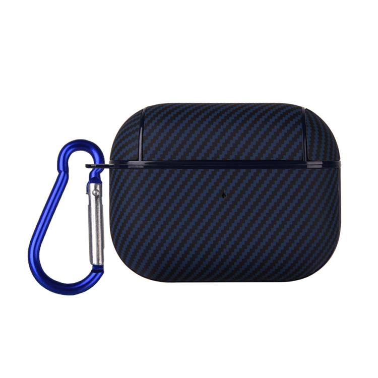 Carbon Fibre Texture PU Earbuds Box PC Case with Hook, For AirPods 4, For AirPods Pro 2����������...