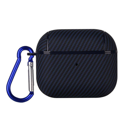 Carbon Fibre Texture PU Earbuds Box PC Case with Hook, For AirPods 4, For AirPods Pro 2����������...
