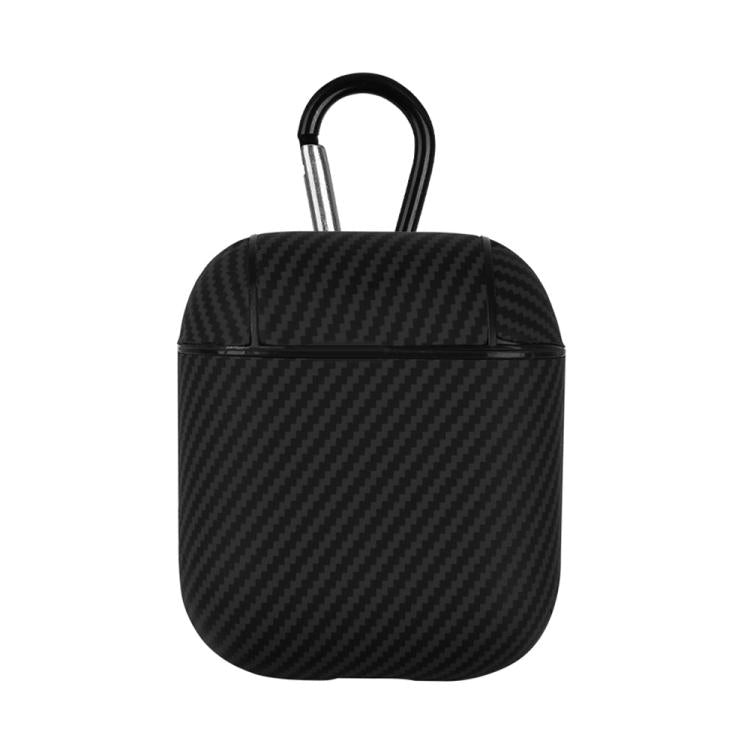 Carbon Fibre Texture PU Earbuds Box PC Case with Hook, For AirPods 4, For AirPods Pro 2����������...