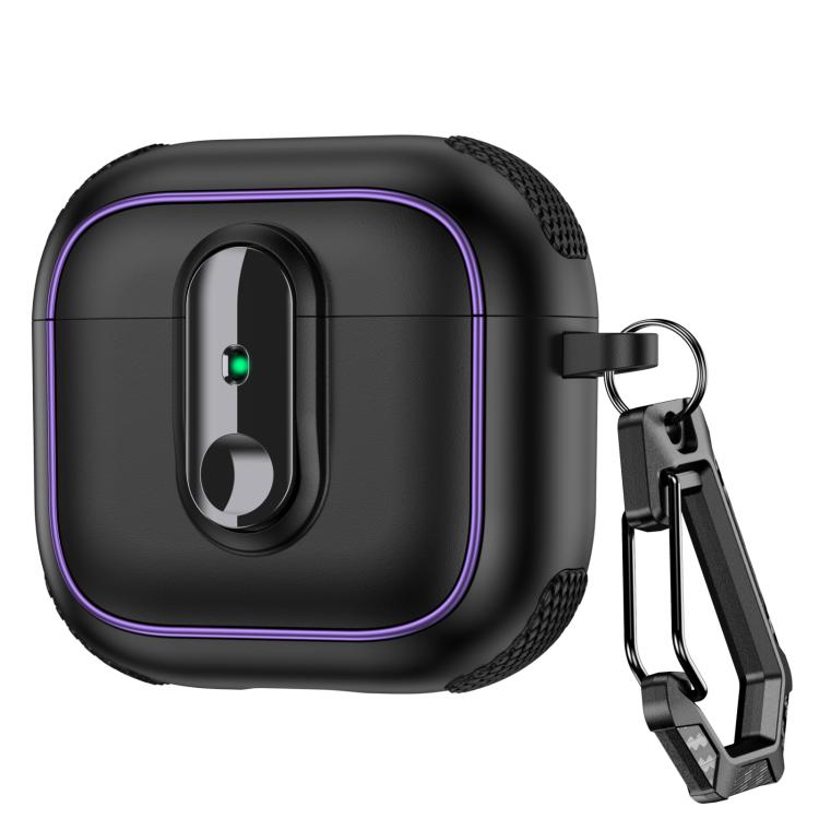 Armor Magnetic Wireless Earphones Case with Security Lock, For AirPods 4, For AirPods Pro 2������...