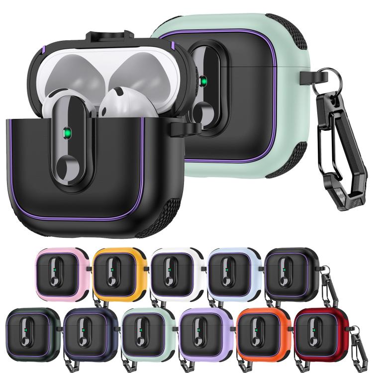 Armor Magnetic Wireless Earphones Case with Security Lock, For AirPods 4, For AirPods Pro 2������...