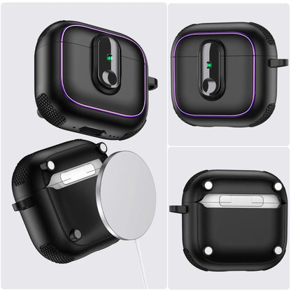 Armor Magnetic Wireless Earphones Case with Security Lock, For AirPods 4, For AirPods Pro 2������...