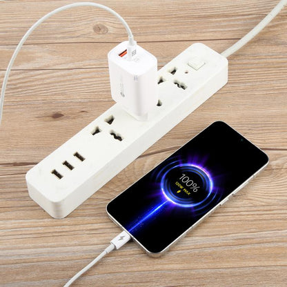 AR-PD12 65W QC3.0 USB and USB-C / Type-C PD Quick Charger, EU Plug, EU Plug