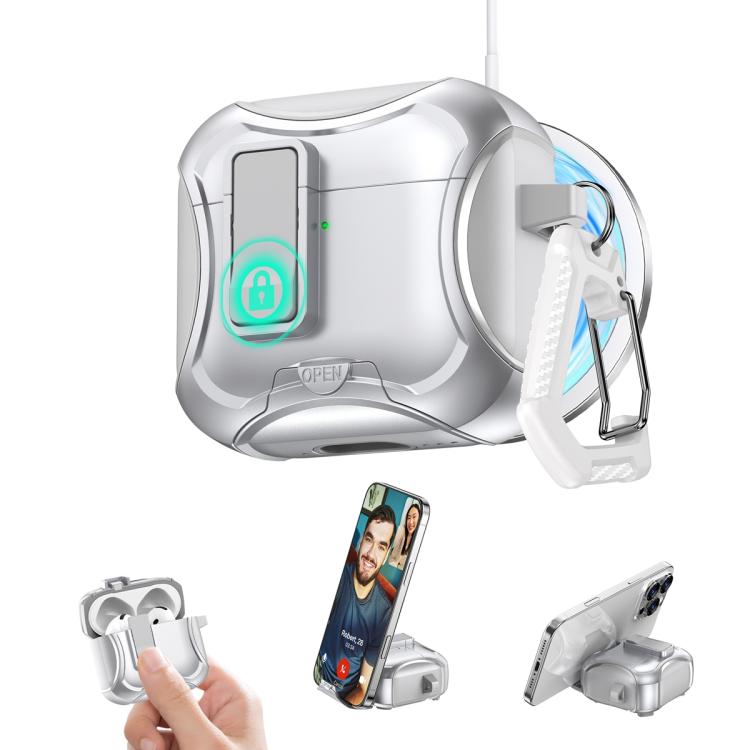 Wireless Bluetooth Earphones PC Hybrid TPU Protective Case, For AirPods 4, For AirPods Pro 2