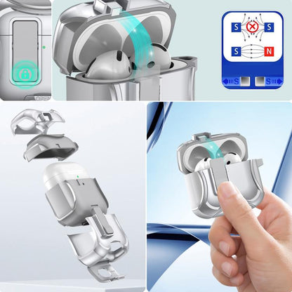 Wireless Bluetooth Earphones PC Hybrid TPU Protective Case, For AirPods 4, For AirPods Pro 2