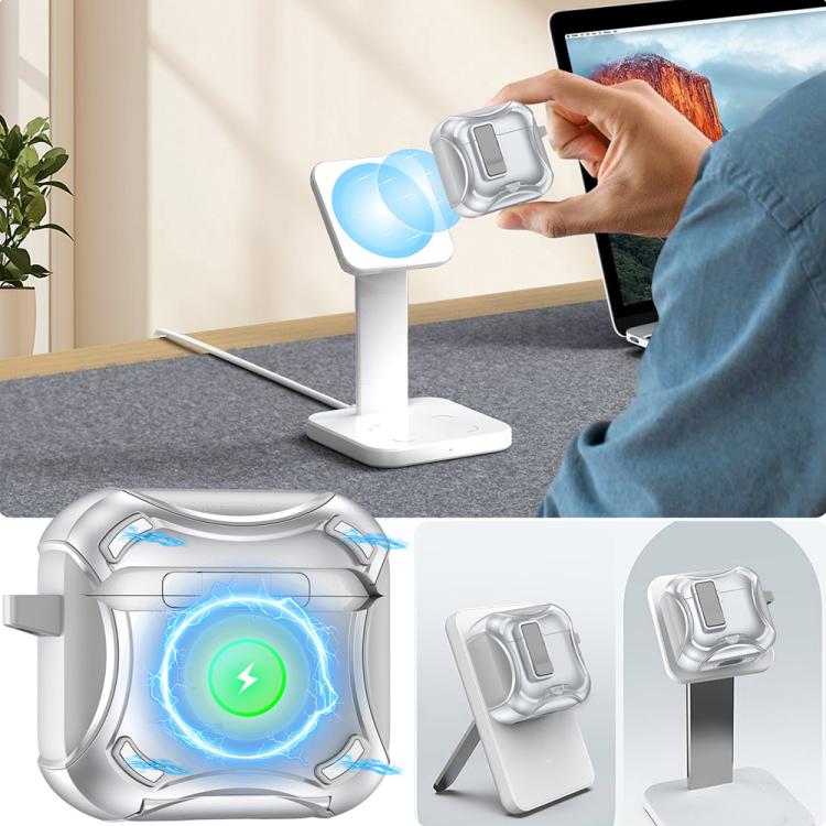 Wireless Bluetooth Earphones PC Hybrid TPU Protective Case, For AirPods 4, For AirPods Pro 2