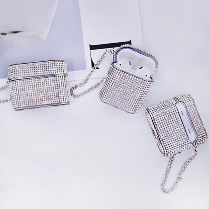 Cylindrical Diamond Bluetooth Earphone Protective Case, For AirPods 4, For AirPods Pro 2���������...
