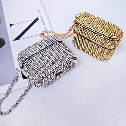 Cylindrical Diamond Bluetooth Earphone Protective Case, For AirPods 4, For AirPods Pro 2���������...