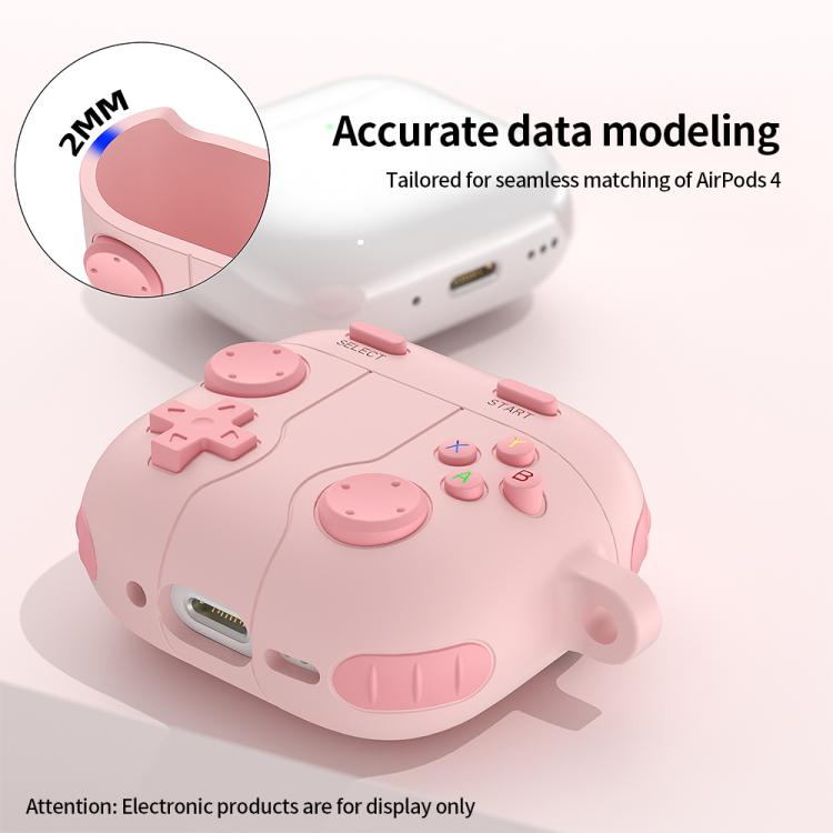 Game Console Style Wireless Earphone Silicone Case, For AirPods 4, For AirPods Pro 2, For AirPods...