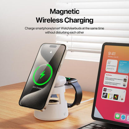DUZZONA W23 5 in 1 Magnetic Wireless Charger with Bluetooth Speaker