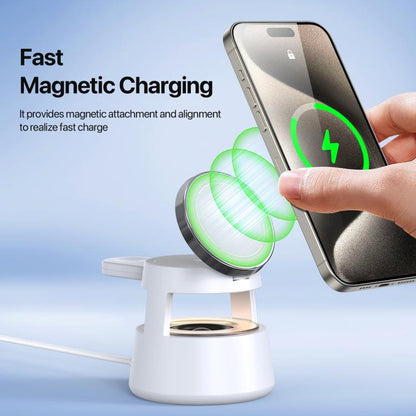 DUZZONA W23 5 in 1 Magnetic Wireless Charger with Bluetooth Speaker