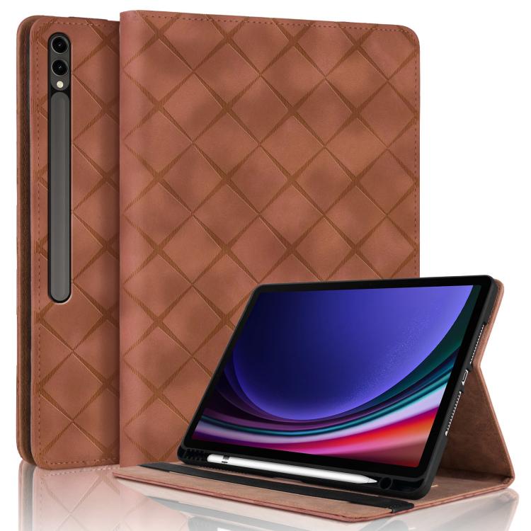 Rhombus Embossing Leather Tablet Case