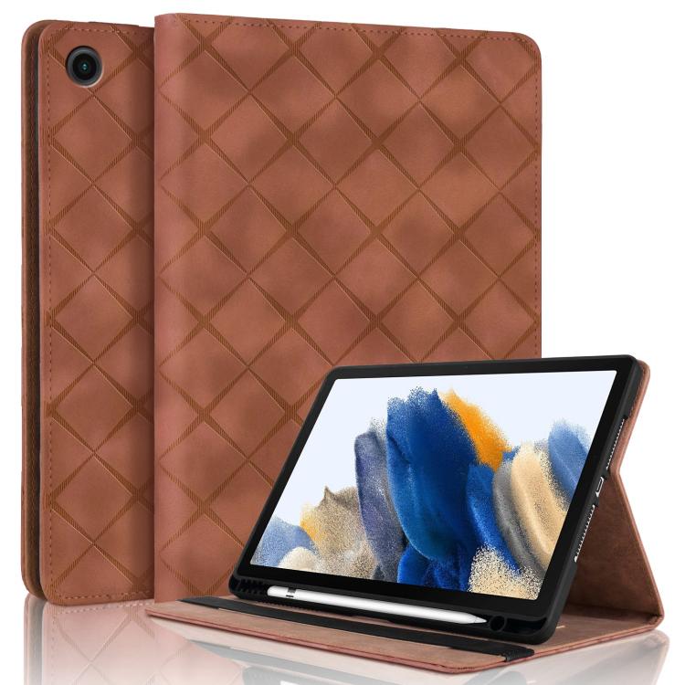 Rhombus Embossing Leather Tablet Case
