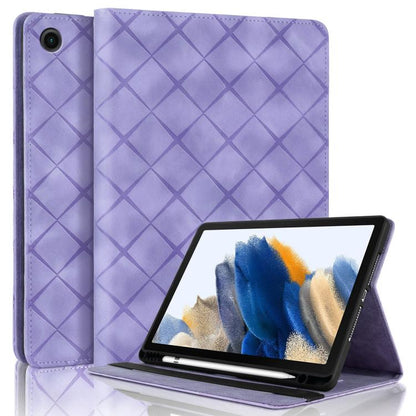 Rhombus Embossing Leather Tablet Case