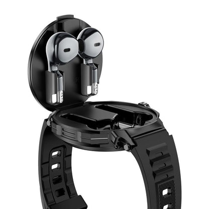 D11 1.46 inch 2 in 1 Bluetooth Earphone Smart Watch, Support Bluetooth Call / NFC / Heart Rate���...