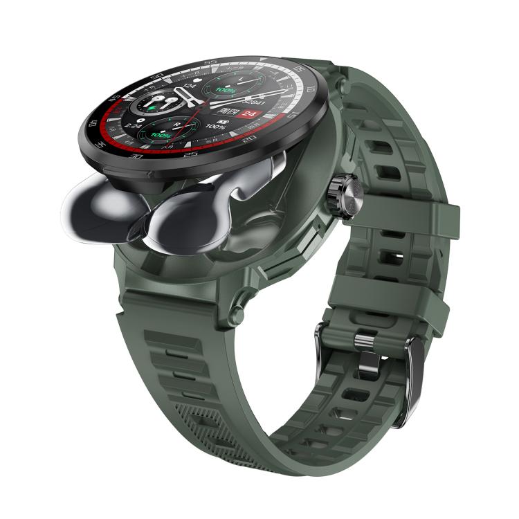 D11 1.46 inch 2 in 1 Bluetooth Earphone Smart Watch, Support Bluetooth Call / NFC / Heart Rate���...