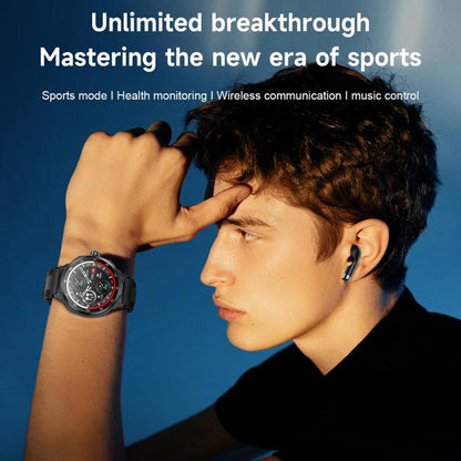 D11 1.46 inch 2 in 1 Bluetooth Earphone Smart Watch, Support Bluetooth Call / NFC / Heart Rate���...