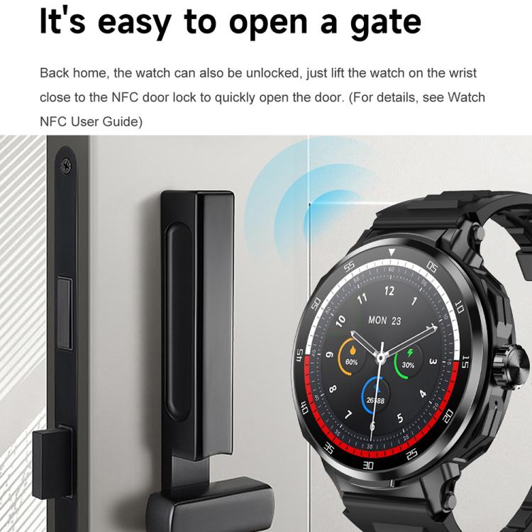 D11 1.46 inch 2 in 1 Bluetooth Earphone Smart Watch, Support Bluetooth Call / NFC / Heart Rate���...