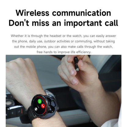 D11 1.46 inch 2 in 1 Bluetooth Earphone Smart Watch, Support Bluetooth Call / NFC / Heart Rate���...