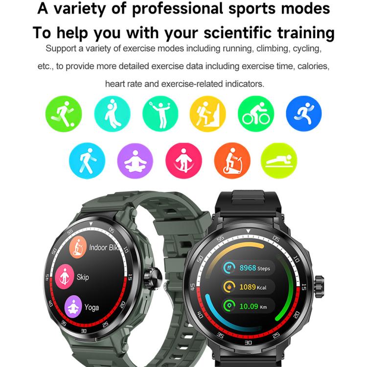 D11 1.46 inch 2 in 1 Bluetooth Earphone Smart Watch, Support Bluetooth Call / NFC / Heart Rate���...