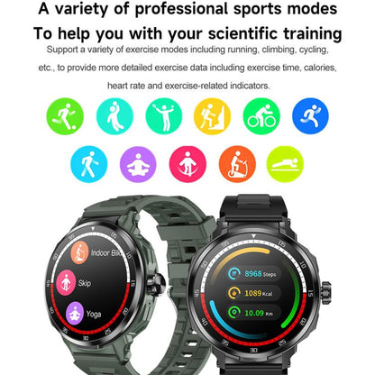 D11 1.46 inch 2 in 1 Bluetooth Earphone Smart Watch, Support Bluetooth Call / NFC / Heart Rate���...