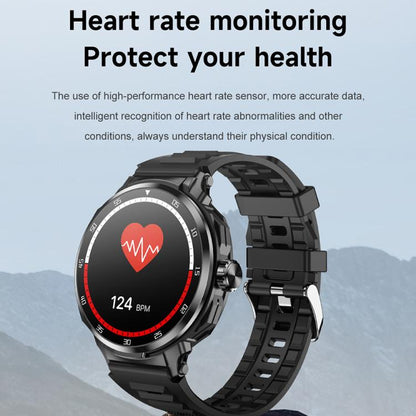 D11 1.46 inch 2 in 1 Bluetooth Earphone Smart Watch, Support Bluetooth Call / NFC / Heart Rate���...
